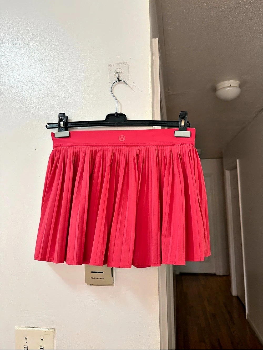 lululemon Court Rival High-Rise Skirt Pleated Mini Skirt Pink Size 8
